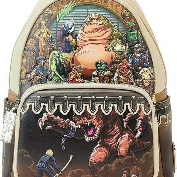 Loungefly Star Wars Return of the Jedi 40th Anniversary Jabba\'s Palace Scene NWT main image 5